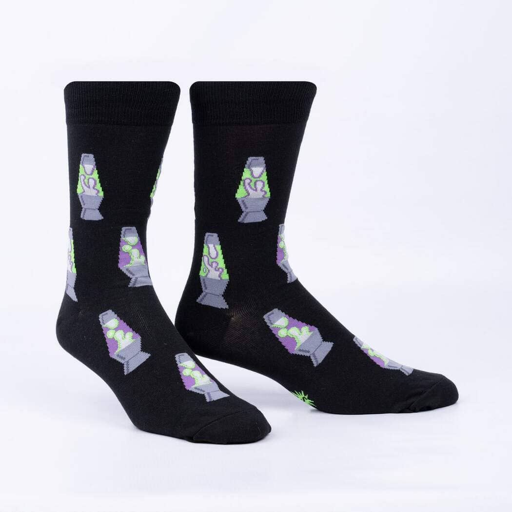 Lava My Life Crew Socks | Men's - Knock Your Socks Off