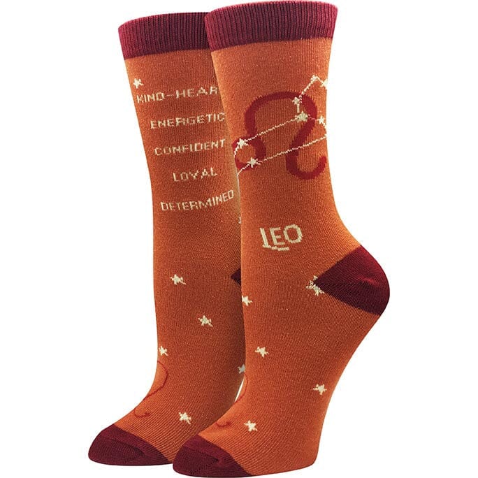 Leo Crew Socks | Women's - Knock Your Socks Off