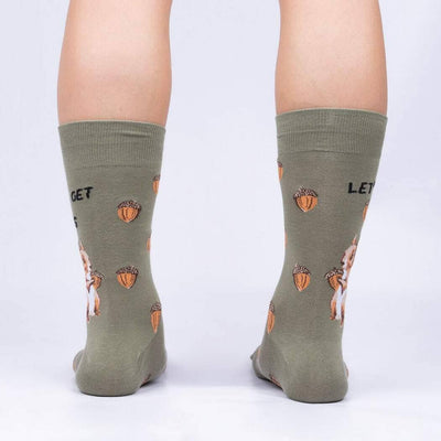 Lets Get Nuts Crew Socks | Men's - Knock Your Socks Off