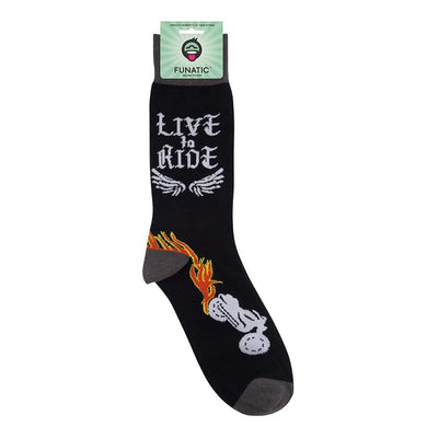Live to Ride, Ride To Live Motorcycle Crew Socks | Unisex - Knock Your Socks Off