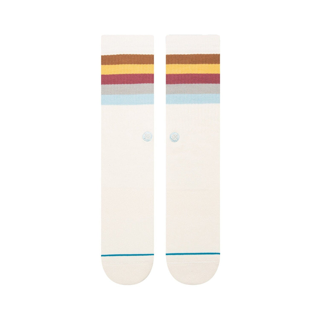 Maliboo Vintage White Crew Socks | Men&