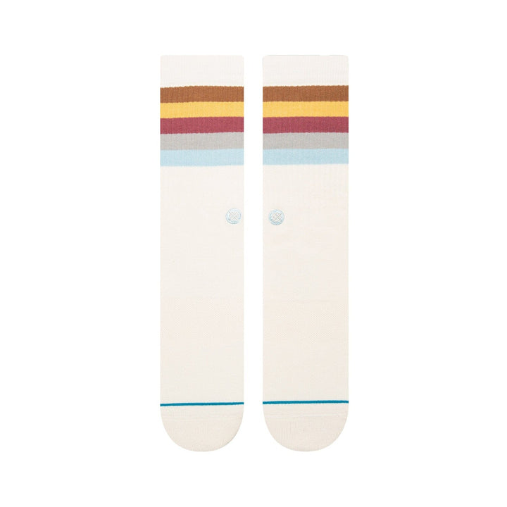 Maliboo Vintage White Crew Socks | Men&