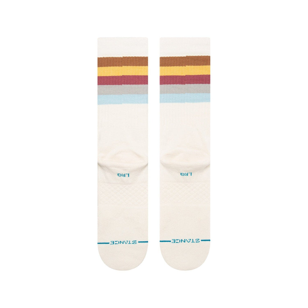 Maliboo Vintage White Crew Socks | Men&