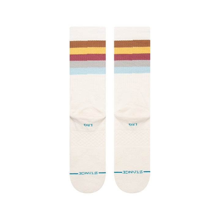 Maliboo Vintage White Crew Socks | Men&