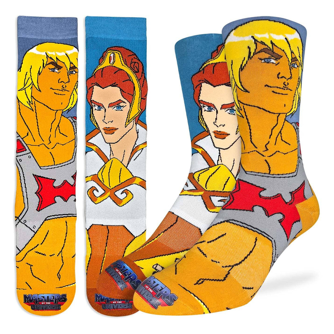 Masters of the Universe, He-Man and Teela Crew Socks | Men&