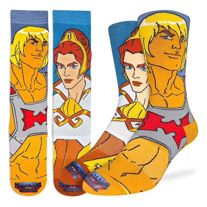 Masters of the Universe, He-Man and Teela Crew Socks | Men&
