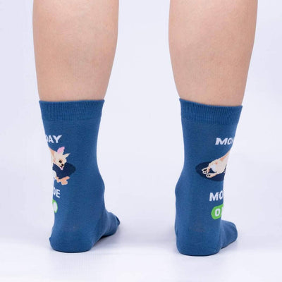 Monday Mode, On Crew Socks | Women's - Knock Your Socks Off