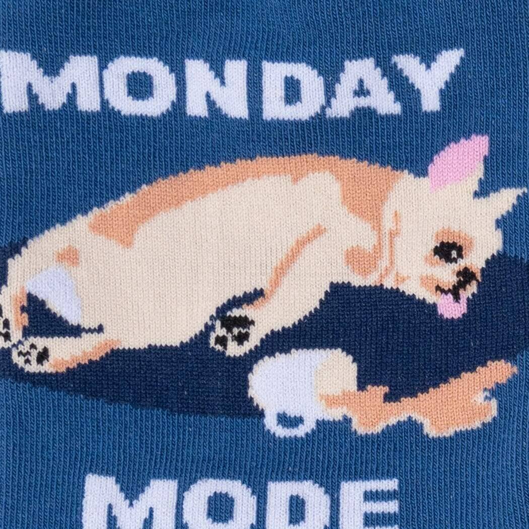 Monday Mode, On Crew Socks | Women's - Knock Your Socks Off