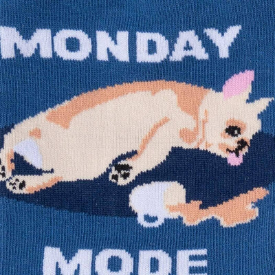 Monday Mode, On Crew Socks | Women's - Knock Your Socks Off