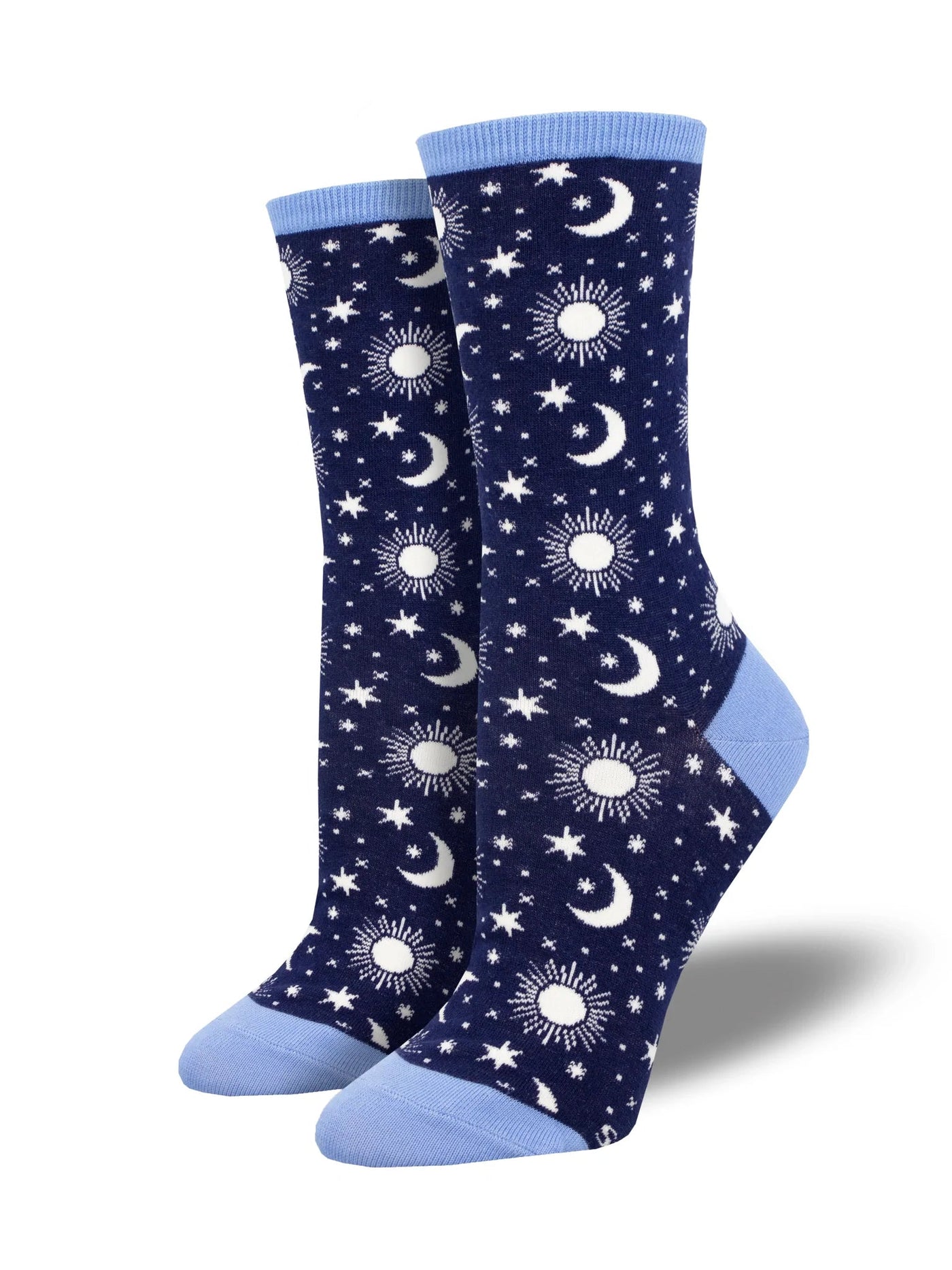Moon Child Crew Socks | Women's - Knock Your Socks Off