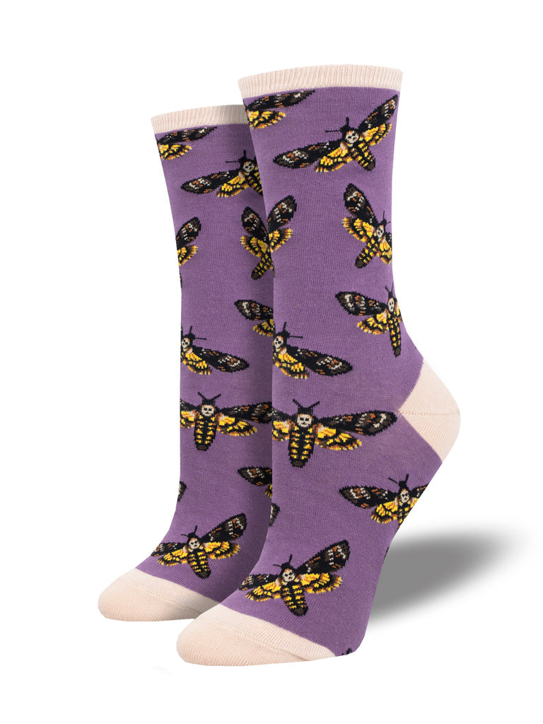 Moths To A Flame Crew Socks | Women's - Knock Your Socks Off