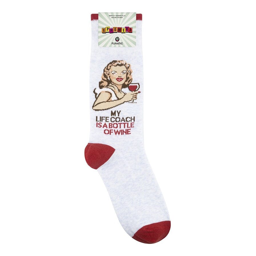 My Life Coach Crew Socks | Unisex - Knock Your Socks Off