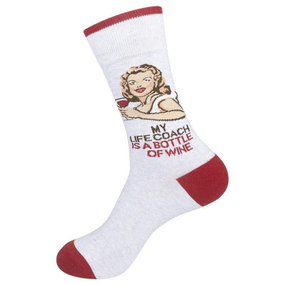 My Life Coach Crew Socks | Unisex - Knock Your Socks Off