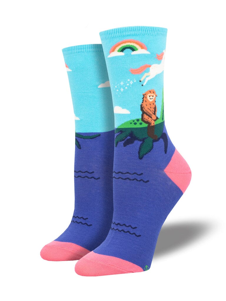 "Mythical Manners" Crew Socks | Women's - Knock Your Socks Off