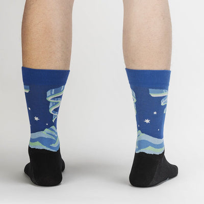 Northern Lights Crew Socks | Men's - Knock Your Socks Off