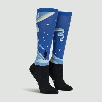 Northern Lights Knee High Socks | Women's - Knock Your Socks Off