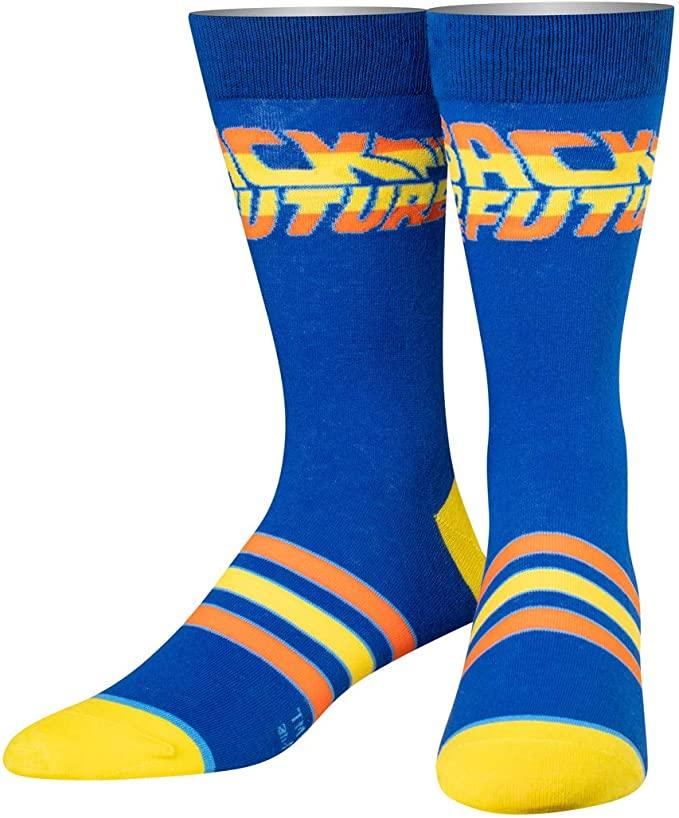 ODD SOX - Back to the Future Title Crew Socks | Men's - Knock Your Socks Off