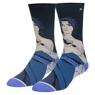 ODD SOX - Naruto: Sasuke Crew Socks | Men's - Knock Your Socks Off