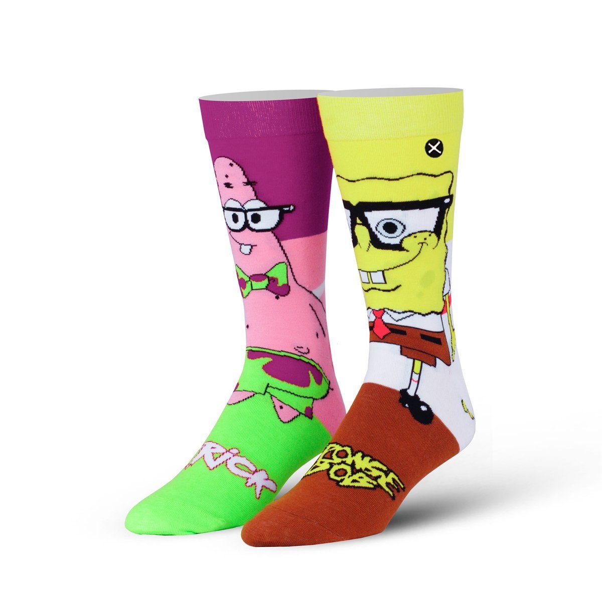 ODD SOX - Spongebob Nerd Pants Crew Socks | Men's - Knock Your Socks Off