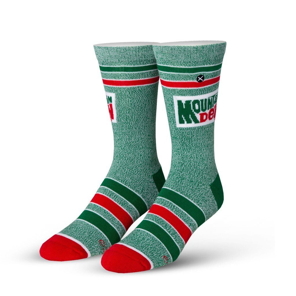 ODD SOX - Throwback Mountain Dew Crew Socks | Men's - Knock Your Socks Off