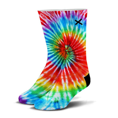 ODD SOX - Tied & Died Crew Socks | Men's - Knock Your Socks Off