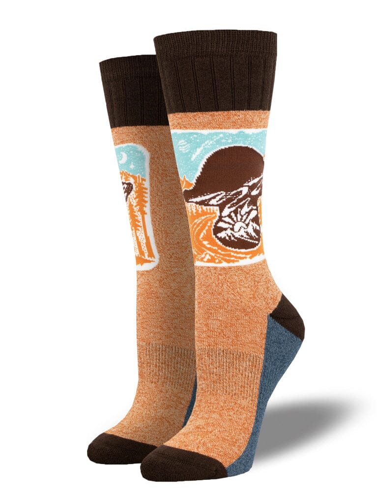 Outlands AtomicChild "Fungi Forage" Crew Socks | Women's - Knock Your Socks Off