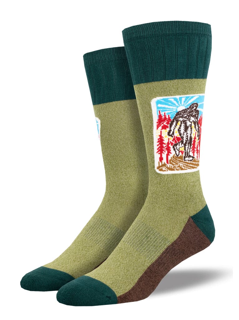 Outlands AtomicChild "Sasquatch Sunset" Crew Socks | Men's - Knock Your Socks Off