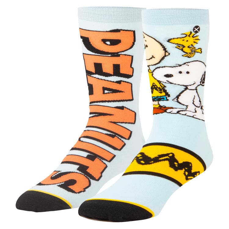 Peanuts Split Crew Socks | Men's - Knock Your Socks Off