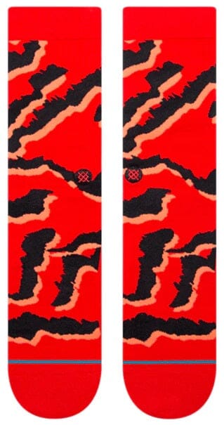 Pelter Red Crew Socks | Men's - Knock Your Socks Off