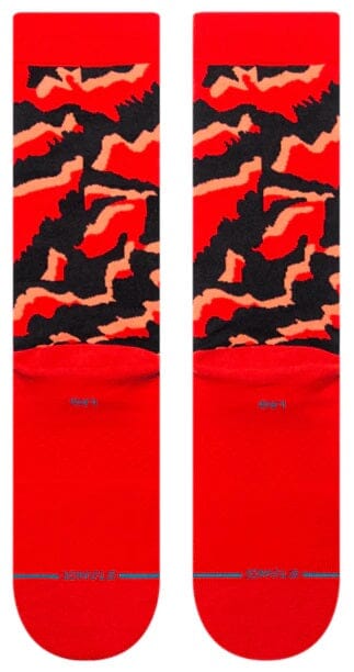 Pelter Red Crew Socks | Men's - Knock Your Socks Off