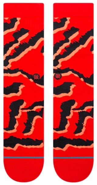 Pelter Red Crew Socks | Women's - Knock Your Socks Off