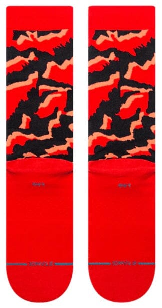 Pelter Red Crew Socks | Women's - Knock Your Socks Off