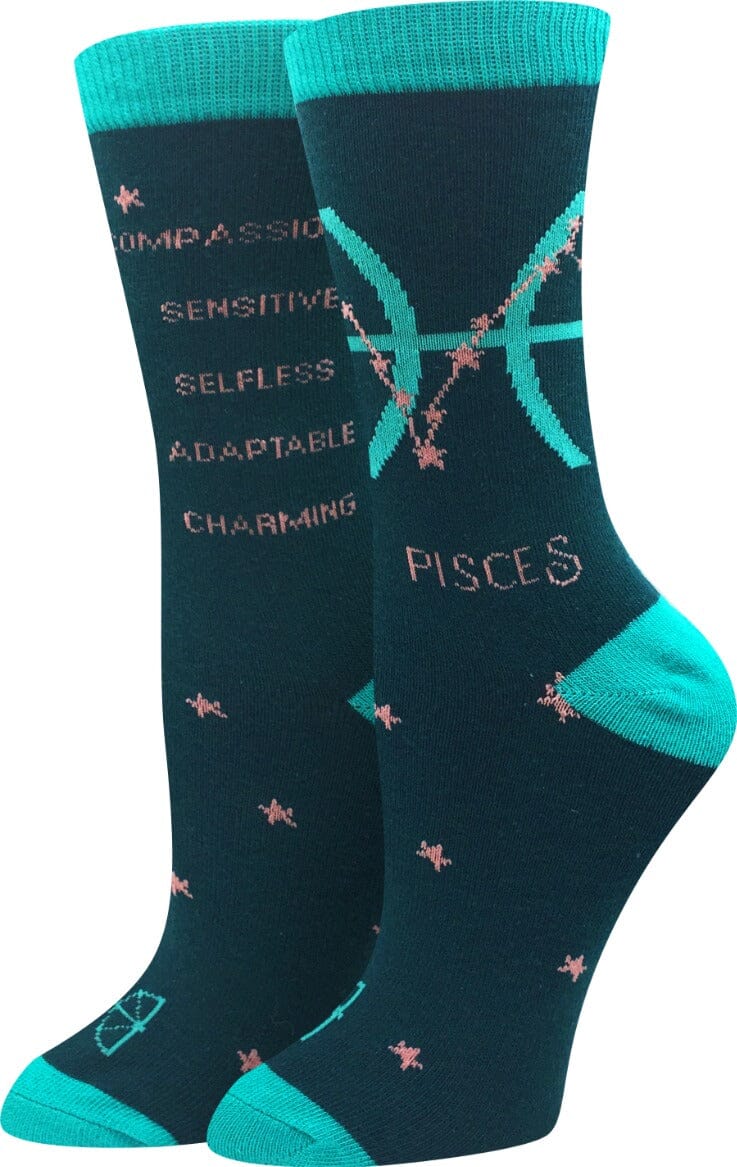 Pisces Crew Socks | Women's - Knock Your Socks Off