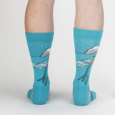 Plays Well With Otters Crew Socks | Men's - Knock Your Socks Off