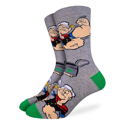 Popeye, Flexing Crew Socks | Men's - Knock Your Socks Off