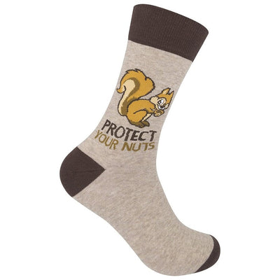 Protect Your Nuts Crew Socks | Unisex - Knock Your Socks Off