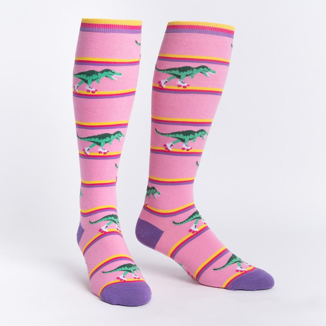 Rawr-ler Rink Stretch-It Knee High Socks | Women&