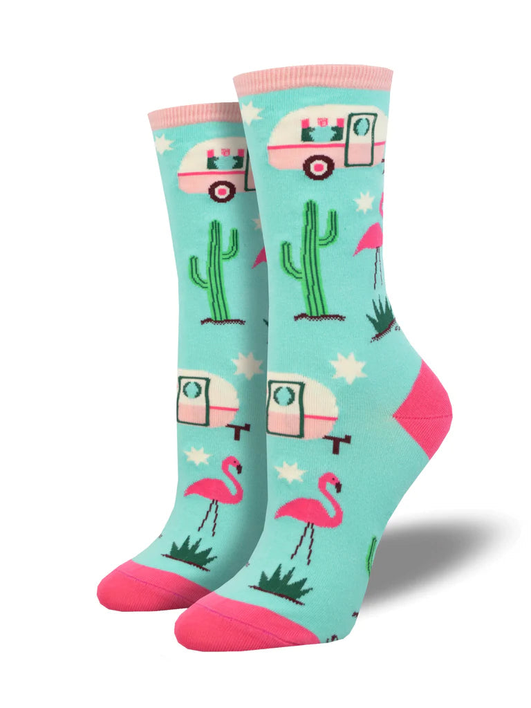 Retro Camper Crew Socks | Women's - Knock Your Socks Off