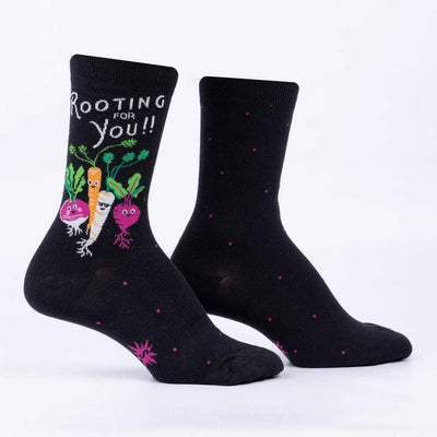 Rooting for You Crew Socks | Women's - Knock Your Socks Off