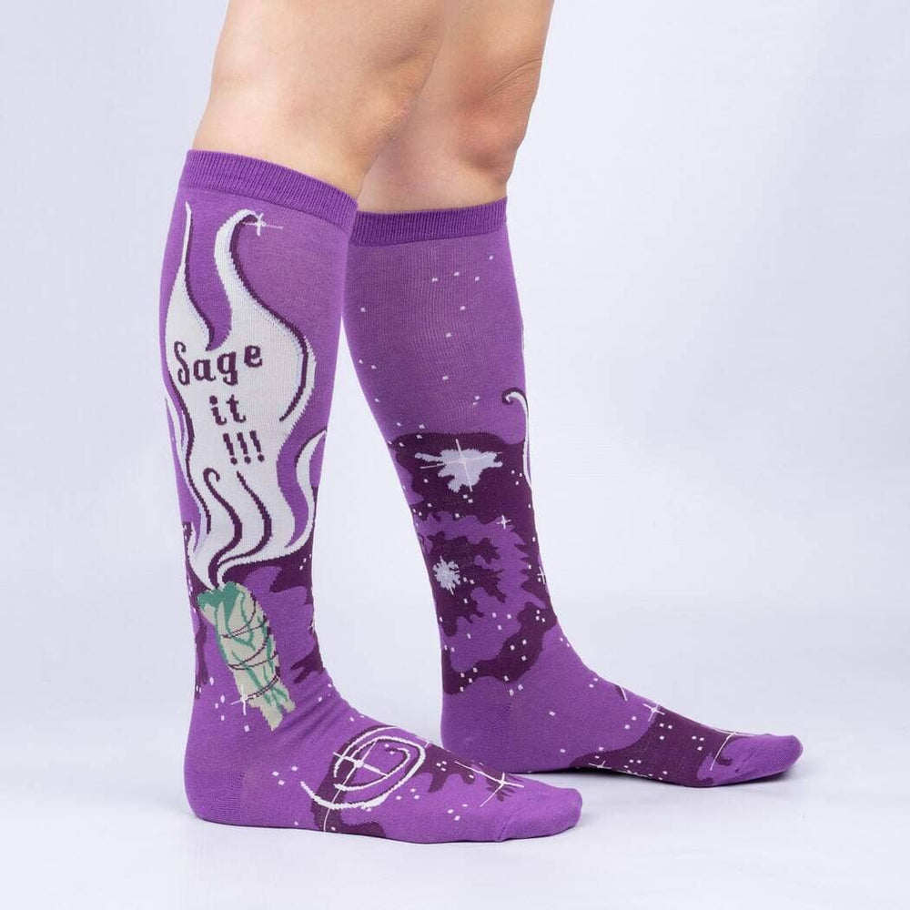 Sage It!!! Knee High Socks | Women's - Knock Your Socks Off