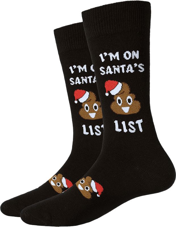 Santa's List Crew Socks | Men's - Knock Your Socks Off