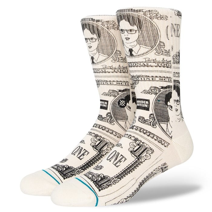Schrute Bucks Crew Socks | Men's - Knock Your Socks Off