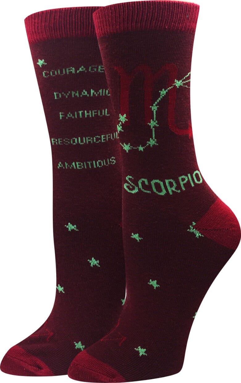 Scorpio Crew Socks | Women's - Knock Your Socks Off