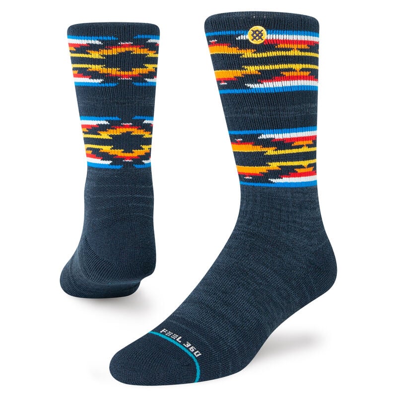 Serape Dos Base Wool Hiking Crew Socks | Men&