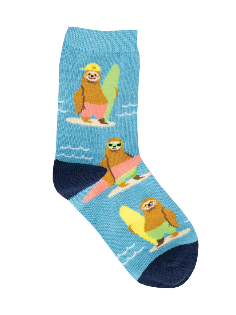 Sloth Grom Crew Socks | Kids' - Knock Your Socks Off