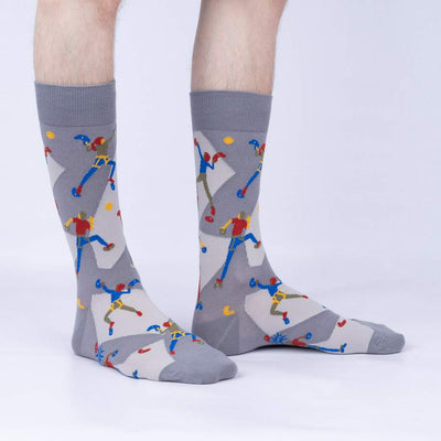 Sock Climbing Crew Socks | Men's - Knock Your Socks Off