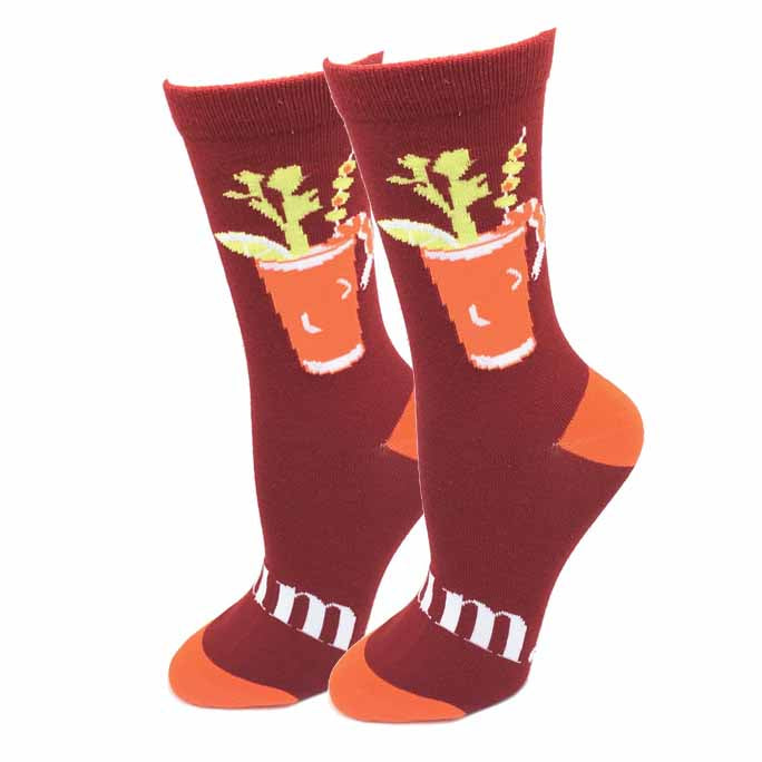 Sock Harbor - Bloody Mary Crew Socks | Women's - Knock Your Socks Off