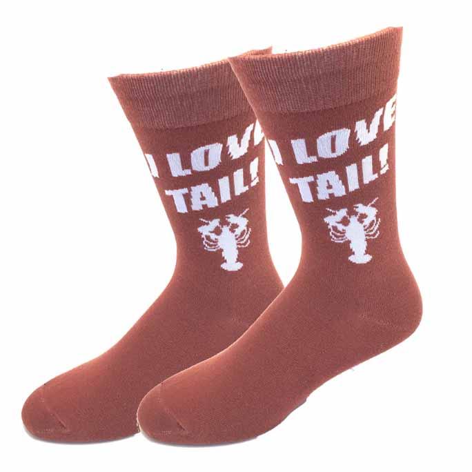 Sock Harbor - I Love Tail Lobster Socks | Men's / Women's - Knock Your Socks Off