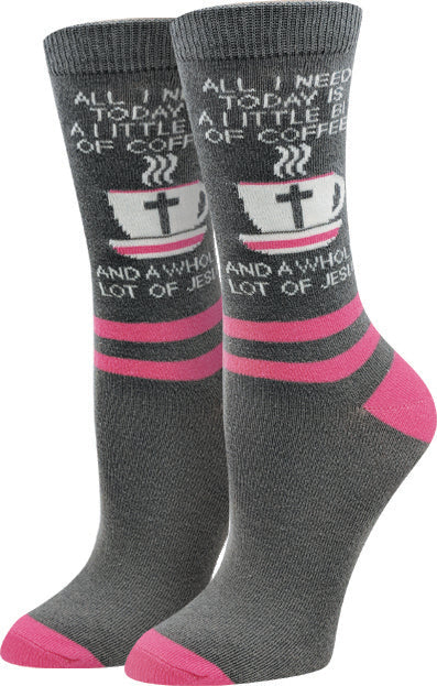 Sock Harbor - Jesus &amp; Coffee Crew Socks | Women&