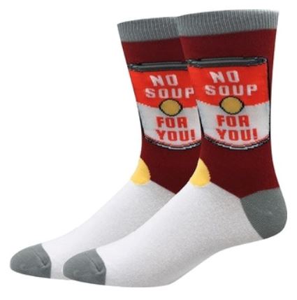 Sock Harbor - No Soup For You Crew Socks | Men's - Knock Your Socks Off